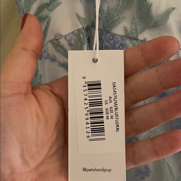 Petal & Pup Blue and White Maxi Dress - Picture 9 of 11